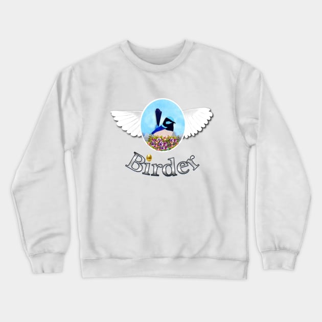 Birder. Bird Lover Crewneck Sweatshirt by KC Morcom aka KCM Gems n Bling aka KCM Inspirations
